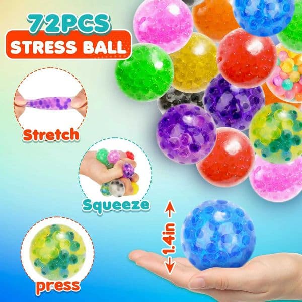 5-80pcs Squishy Stres Balls Fidget Toys Squishy Toys Stress Ball for Anxiety Fidget Stress Toys Bulk Squeeze Balls C260530
