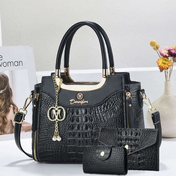 Designer Bag Cross-Border Foreign Trade Trendy Women's Bags 2026 New Fashion Versatile Handbag Crocodile Pattern Shoulder Crossbody Bag Wholesale