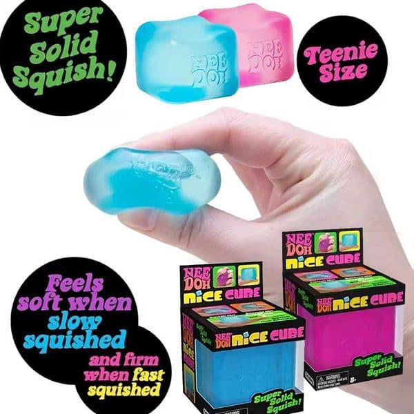 2026 Schylling Needoh Nice Sensory Squeezing Toy Cube for Stress relief and Fingertip Release Toy for Pinching and Playing Z260530