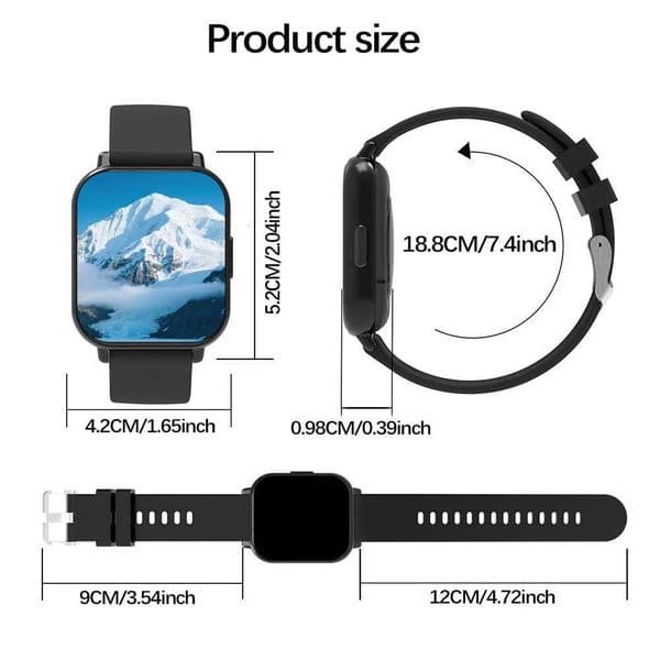 Smart Watch for Men Wen - Mti-Function Fitness Tracker with Call/Message/Weather/Al/Remote Camera Control USB-PoweredJ260530
