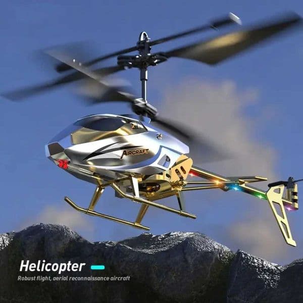 Metal Alloy RC Helicopters 35CH 25CH USB Charging Remote Control Plane Red/ Blue/ Gold/ Silver Rechargeable Mini DroneT260530