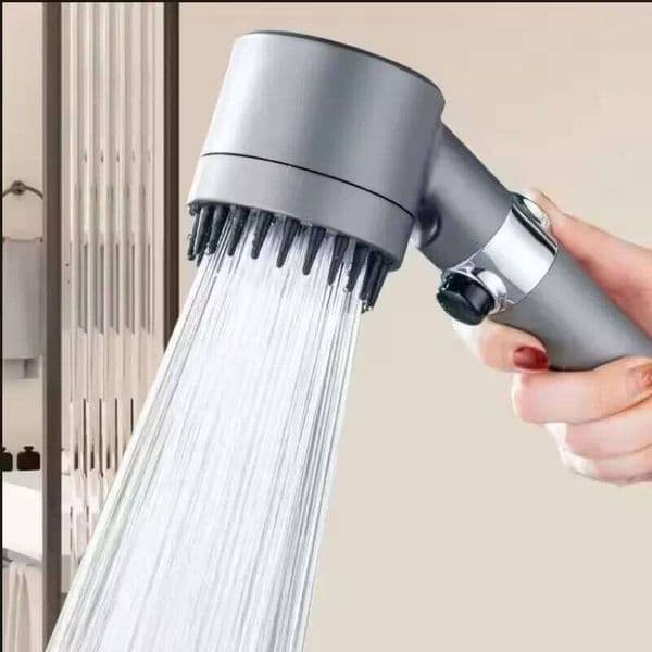 3-Mode Adjustable High Pressurized Filter with Head Massage Brush Rain Faucet Bathroom Shower Accessories Supplies 26Y0527