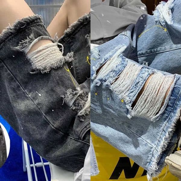 Hip Hop Ripped Denim Shorts Y2K Streetwear 2026 Men Vintage Destroyed Hole Baggy Jeans Pants Fashion Summer Loose Shorts Black L260530 L260530