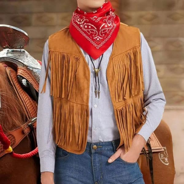 Tassel Vest Mens Fashion Sleeveless Vest Western Denim Cothing Cardigan Top 260529