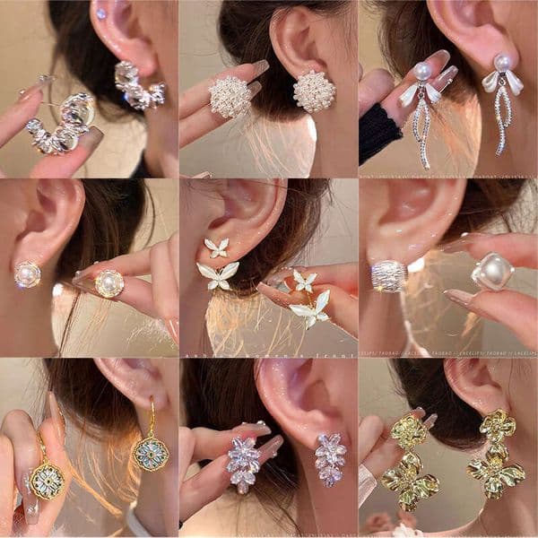 Designer Jewelry Luxury Jewelry S925 Silver Needle Popular Zircon Pearl For Women, Light Luxury Niche High-End Butterfly Stud Earrings, Versatile And Elegan