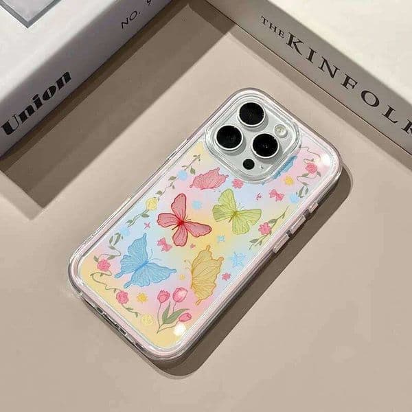 Colorful Butterfly Star Clear Phone Case For Samsung Galaxy S26 Ultra S25 S23 FE S24 S22 Plus A57 A37 A55 A54 A36 A15 A16 Cover