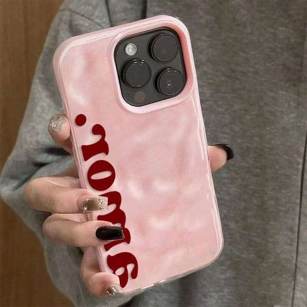 Amor Spanish Aesthetics Phone Case For iPhone 17 16 15 11 14 13 12 Pro Max Plus 17Air Wrinkle Wave Soft Silicone Drop TPU Cover