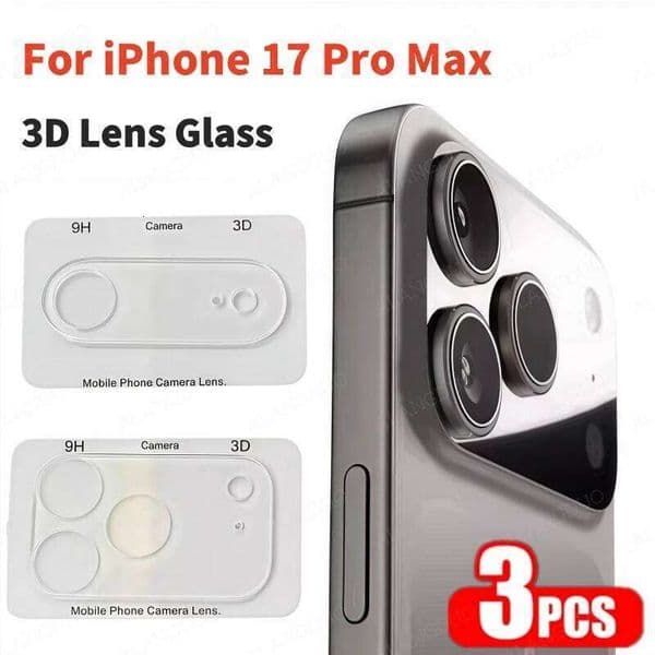 1-3PCS Ultra HD Camera Lens Tempered Glass Protector Cover For IPhone17Air 16E 15 14 Plus 13 12 Pro Max Anti-Scratch Protect Cap