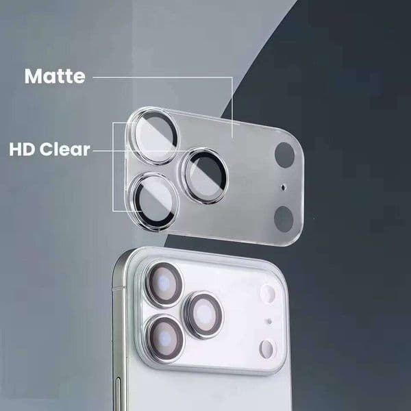 Matte Transparent Camera Armor Protect Flim Cover For IPhone 17 Air Pro Max Anti-scratch HD Definition Glass Alloy Lens Ring Cap