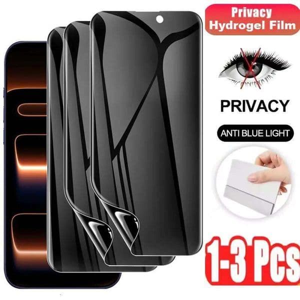 Anti-Spy Hydrogel Film For iPhone 17 13 11 12 Pro Max Air XR XS X 14 15 16 Plus Full Cover Privacy Screen Protector