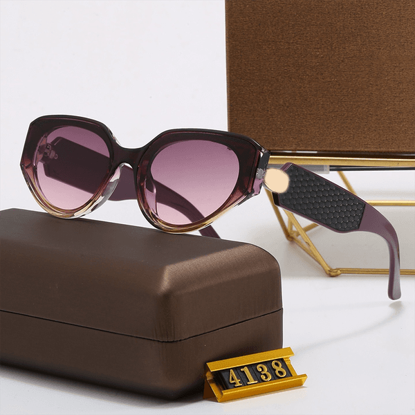 Designer sunglasses luxury sunglasses outdoor casual sunglasses fashion sunglasses couple sunglasses beach sunglasses classic sunglasses with cases 4138