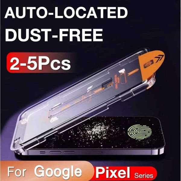 2-5Pcs For Google Pixel XL 9A 8A 7 7A 6A 4G 5G 8 9 10 Pro Dust Free Installation Screen Protector Tempered Glass Kit