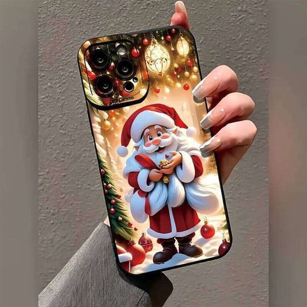Creative Santa Claus Phone Case For Samsung Galaxy S25 S24 S22 S23 S21 Ultra FE Plus A16 A53 A56 A35 A54 A34 A33 A15 Soft Cover