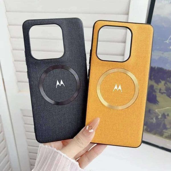 Luxury Fabric Magnetic Phone Case for Moto Signature Edge Fusion + 70 60 Pro 50 Neo G67 G57 G47 G37/17 Power G86/56 Cover