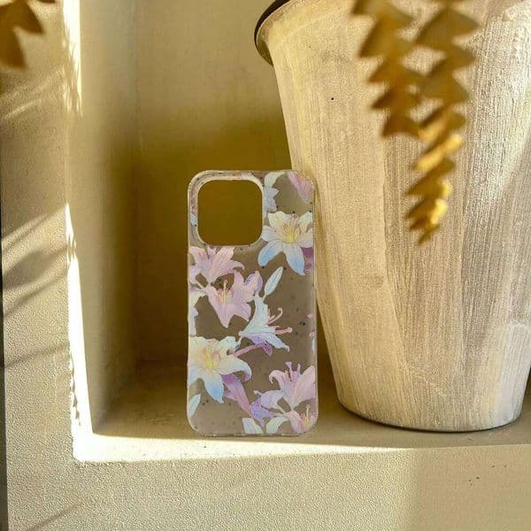Aesthetics National Style Flower Phone Case For iPhone 17Air 17 16 16E 15 14 13 12 11 Pro Max 7 8 Plus Mini X XR XS Matte Cover