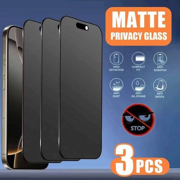 Matte Privacy Screen Protector For iPhone 17 Air 14 15 13 11 12 16 Pro Max 7 6 8 Plus XR XS X SE 2 3 Soft Ceramic Film