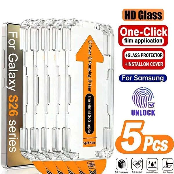 Oleophobic Coating Dust Free Easy Installation Screen Protector For Samsung S26 Ultra S21 S22 S23 S24 S25 Plus FE HD Glass