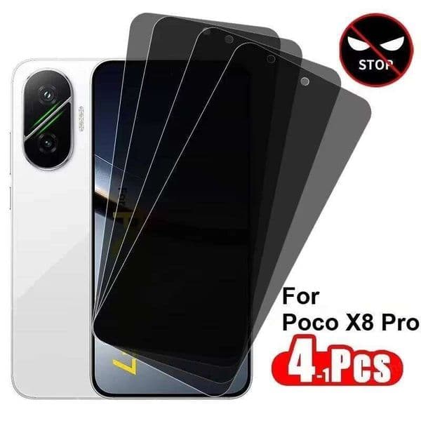 Privacy Screen Protector For Poco X7 X8 Max M7 F7 F4 F3 X6 X5 X4 X3 M3 M4 M5 M6 Pro M5S C75 C71 C65 Anti-Spy Tempered Glass