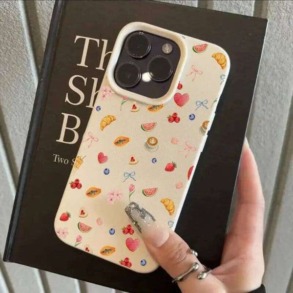 Summer Fruit Pattern Phone Case For iPhone Max 16 13 12 11 Pro 14 15 Plus 17 Air Shockproof Silicone Soft Cover