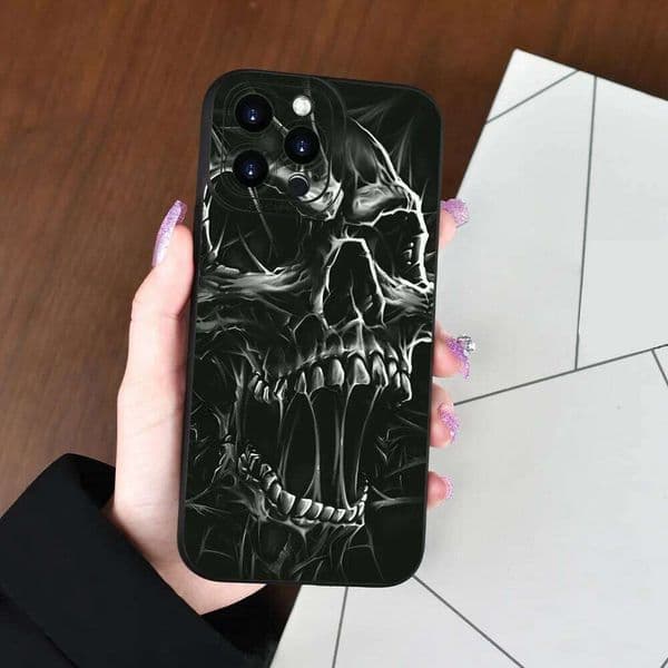 Creative Cool Skeleton Pattern Phone Case For Samsung Galaxy S23 S25 S24 Ultra S22 S21 FE Plus A54 A55 A53 A16 A35 A34 A33 Funda