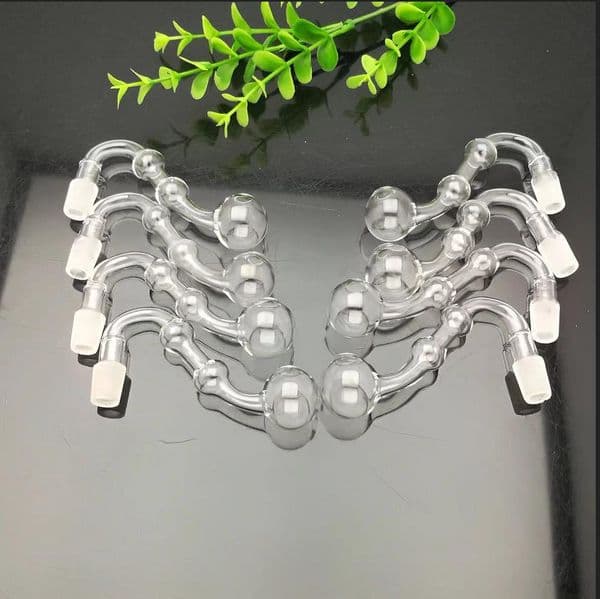 Glass Pipes Smoking Hand-blown Beautifully Handcrafted Smoking pipe Classic Transparent Double Bubble S Glass Stove