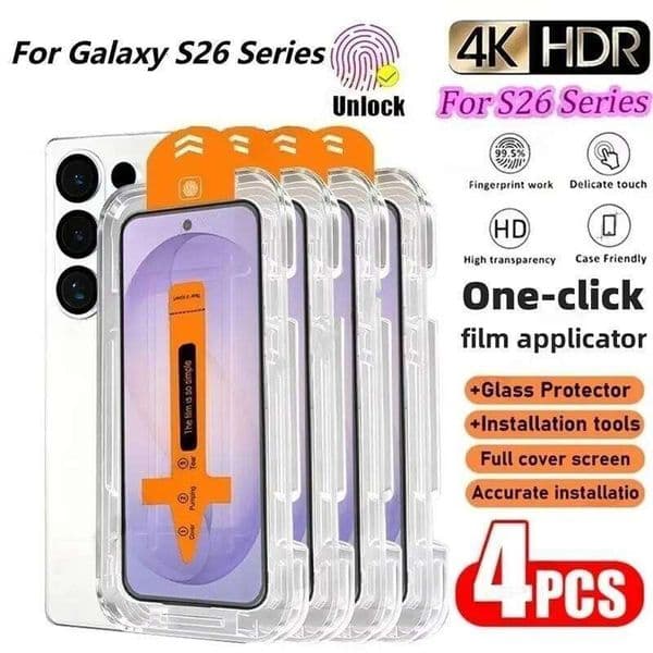 Dust Free Tempered Glass For Samsung Galaxy Ultra S26U S26 Edge Oleophobic Coating Easy Installation Screen Protector Film
