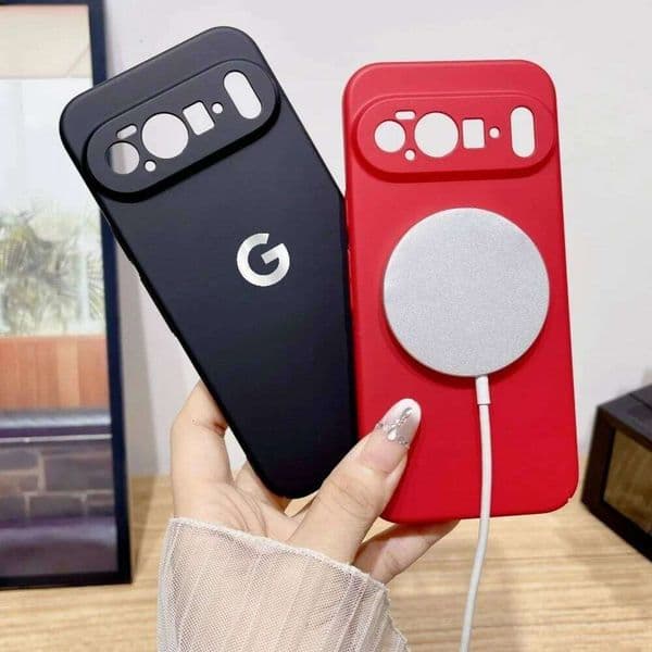 Simple Pure Color Magnetic Phone Case For Google Pixel 10 9 Pro XL 8A 7 6 Pro/A High Quality PC Wireless Charge Bumper Cover