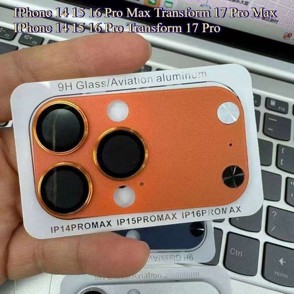 Original Metal Camera Armor Cover For IPhone 14 15 16 Transform 17 Pro Max Glass Alloy Lens Ring Protect Cap