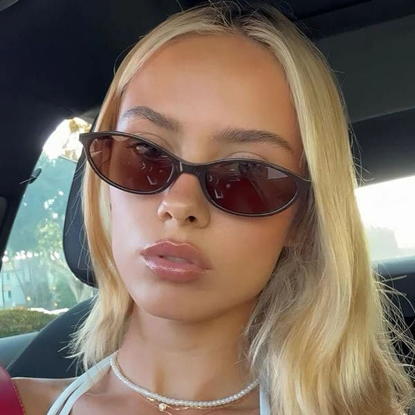 Retro oval frame sunglasses leopard brown punk cat eye women fashionable UV400 anti ultraviolet sunshade glasses for daily wear 260530