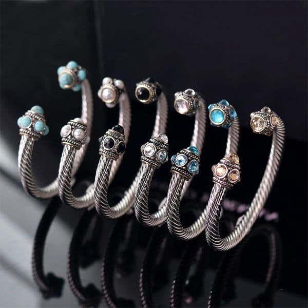 New Men's Davidlys Bracelet 18k Gold Stainless Steel High Quality Jewelry Designer Bracelet Jewelry