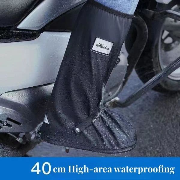 Reusable Motorcycle Scooter Dirt Bike Rain Shoes Cover Non-Slip Boot Covers Unisex Bicycle Shoes Protectors For Rainy Snowy Day 260528