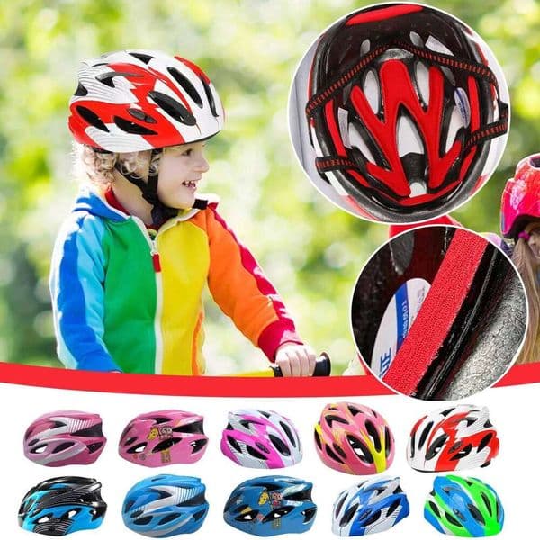 Adjustable Children Bicycle Helmet Skateboard Riding Safety Kids Cycling Protective Helmets For Bike Skate Scooter W260701