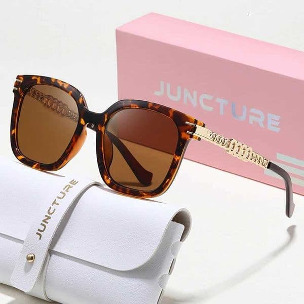 JUNCTURE Cat Eye Sunglasses Women Fashion Dress Up Sun Glasses Big Frame Gradient Lady Party Holiday Gifts Sunglasses for WomenT260702