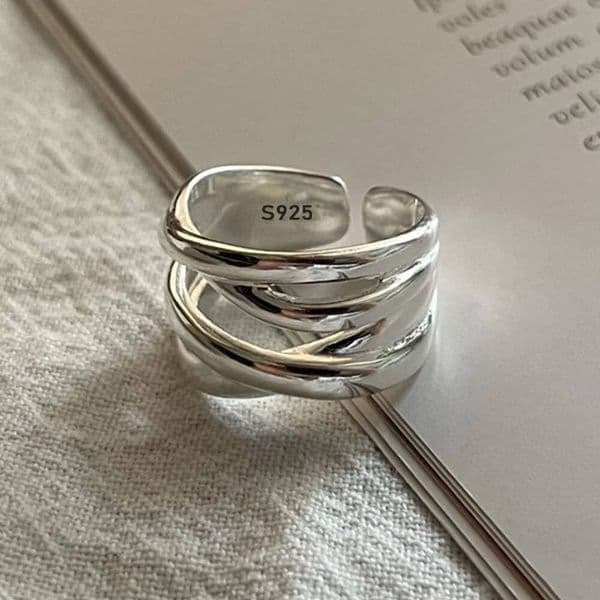 925 Sterling Silver Rings for Women Men Couple Minimalist Handmade Simple Interware Ring Party Jewelry Gift Prevent Allergy J260704