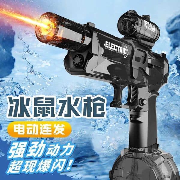 Firelight Ice Blast Electric Water Gun Childrens Toy Continuous Water Spray High Pressure Powerful Long Range New Ice Mouse Water Gun L260709NK71