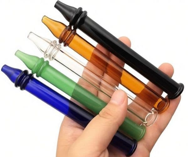 Wholesale Mini Smoking Accessories Colorful glass Collector Kit Nail thick heady glass Filter Tips Tester Straw Tube Water Pipes