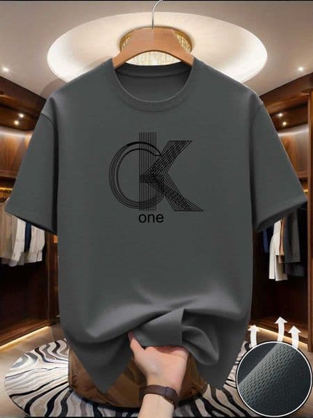 Mens Graphic T-Shirts - Casual crew neck short slves summer fashionable prints comfortable clothing Modern c Z260331