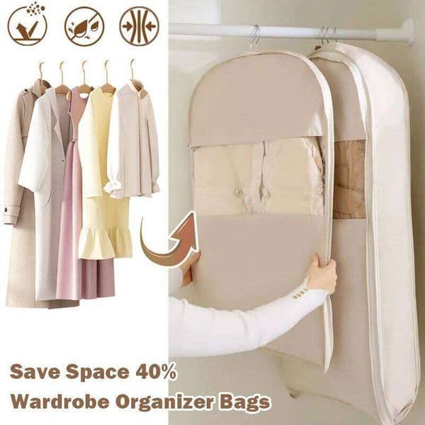 1pc Clothing Wardrobe Down Jacket Compression Storage Save Space closet Clothes Organizer Bag 26Y0401