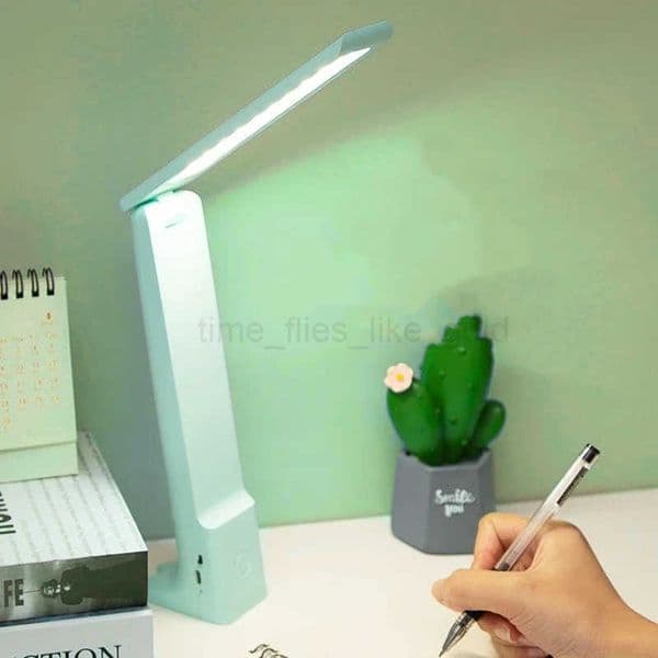LED Folding Desk Lamp USB Charging Touch Control Dimmable Desktop Eye Protection Reading Study Office Bedroom Bedside Lamp H260401