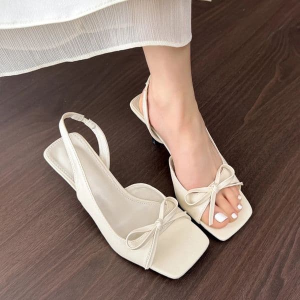Summer Open Toe Thick Heel Women Sandals Fashion Butterfly-knot Stripper Party Shoes Ladies Elegant Singbacks Sandalias 260331