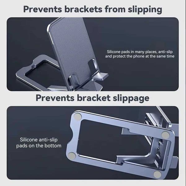 Universal Adjustable Foldable Desktop Phone Stand -Height Angle Adjustment for All Smartphones Mobile Support Holder All Phone S2641{category}