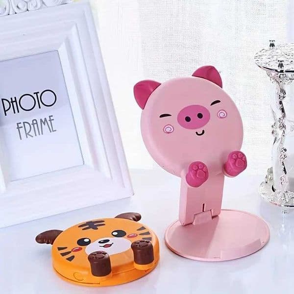 Cartoon Cell Phone Animal Mobile Phone Stands Desktop Mobile Phones Brackets For Desk Folding Table Stand Cute Holder For S2641