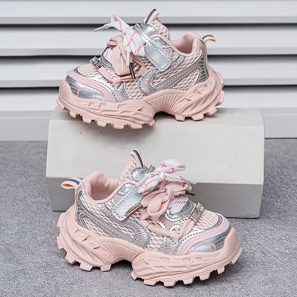 2026 New Toddler Dad Shoes Children Platform Sneakers boys girls Fashion Mesh Athletic Shoes Lightweight Outdoor Walking Shoes for Toddlers Free shipping