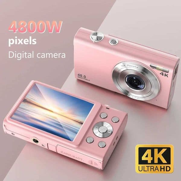 4K Digital Camera HD 48MP Autofocus Vlogging Camera with 28 Large Screen Mini Cameras for Photography Kids And AdultsT260401