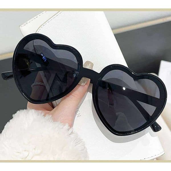 Love Heart Shaped Sunglasses Women Big Frame Fashion Cute Sexy Retro Cat Eye Vintage Sun Glasses Uv400 Unisex Eyewear Eyeglasses S260331
