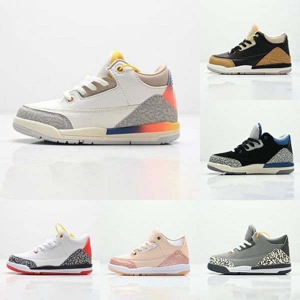 Kids basketball shoes 3s designer Boys Girls Shoes Children Youth Outdoor kid sneaker kids trainers Toddlers Sport Shoe