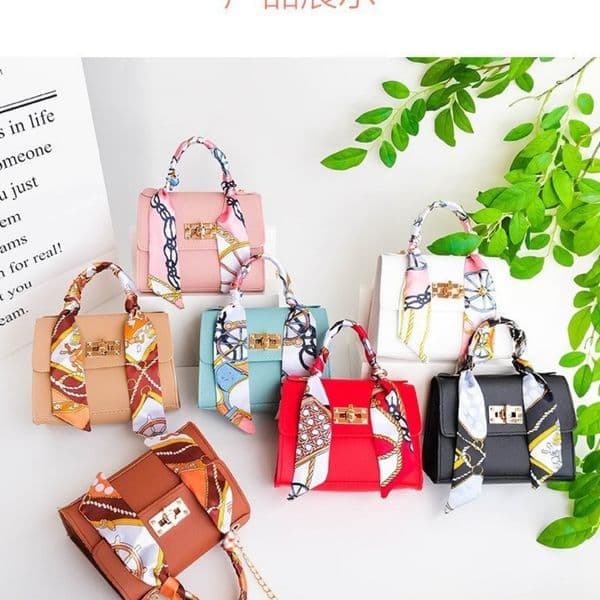 Fashion Silk Scarf Handbag Women's Handbag Versatile Shoulder Bag