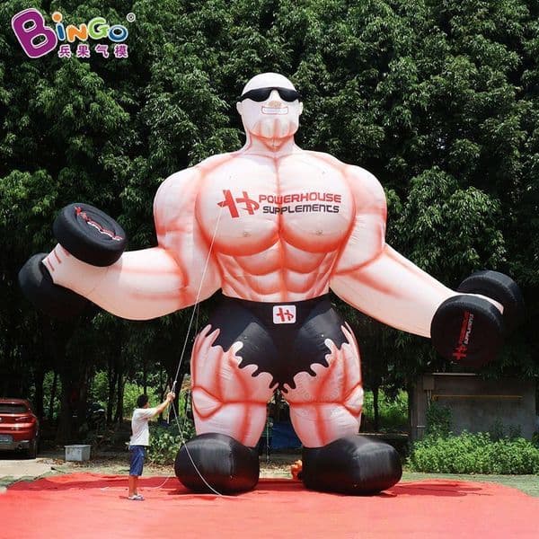 Free Shipping Inflatable Muscle Man Model - Colorful Party & Advertising Decoration