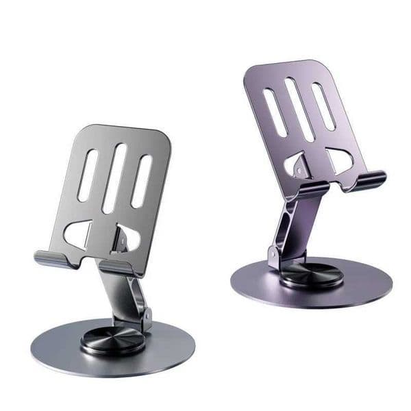 1Pcs 360 Degree Rotating Metal Phone Bracket for Live Stream Foldable Lazy Desktop Tablet Holder S2641