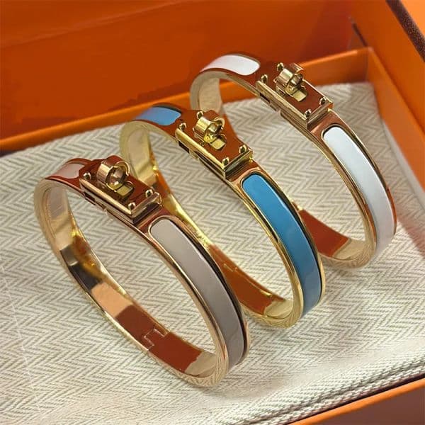 Luxury Jewelry Bangle Bracelets Leather Designer for Men and Women Fashion Couple Stainless Steel Bracelet With Box